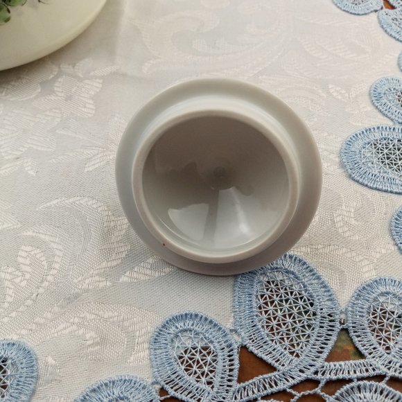 Vintage TK Czechoslovakia Sugar Bowl Hand Painted Pink Floral Design Gold Trim - Picture 6 of 8